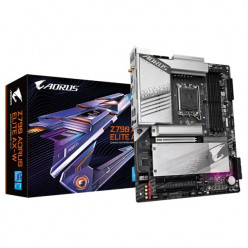 GIGABYTE Z790 AORUS ELITE AX-W, Socket 1700, Intel® Z790 (14/13/12th Gen CPU), 19Phases, CPU graphics, HDMI, DP, Dual 4xDDR5-7600, 3xPCIe X16 5.0, 6xSATA3, RAID, 4xM.2 4.0, ALC1200/SPDIF, 2.5GbE LAN, WiFi6E / BT5.3, 1xUSB-C 3.2Gen2x2 , 3xUSB 3.2Gen2(2A+1C